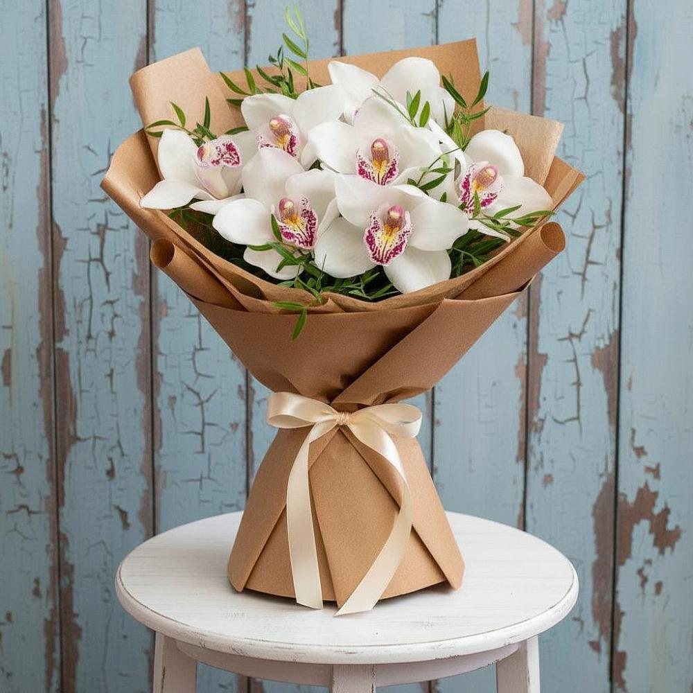Букет цветов из: Орхидеи и Розы в Алупке