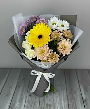 Букет цветов из:  Розы, Герберы и Хризантемы в Алупке