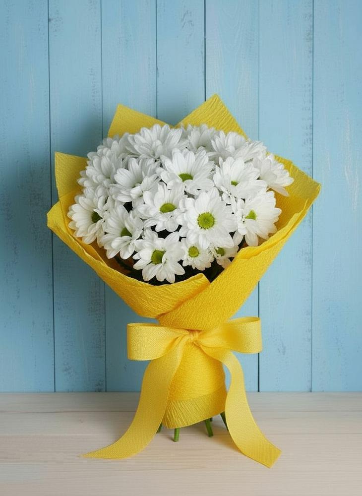 Букет цветов из: Хризантемы в Алупке