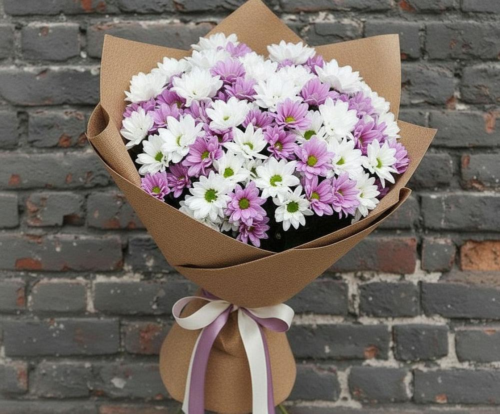 Букет цветов из: Хризантемы в Алупке