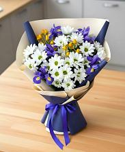 Букет цветов из:  Розы, Ирисы и Хризантемы в Алупке