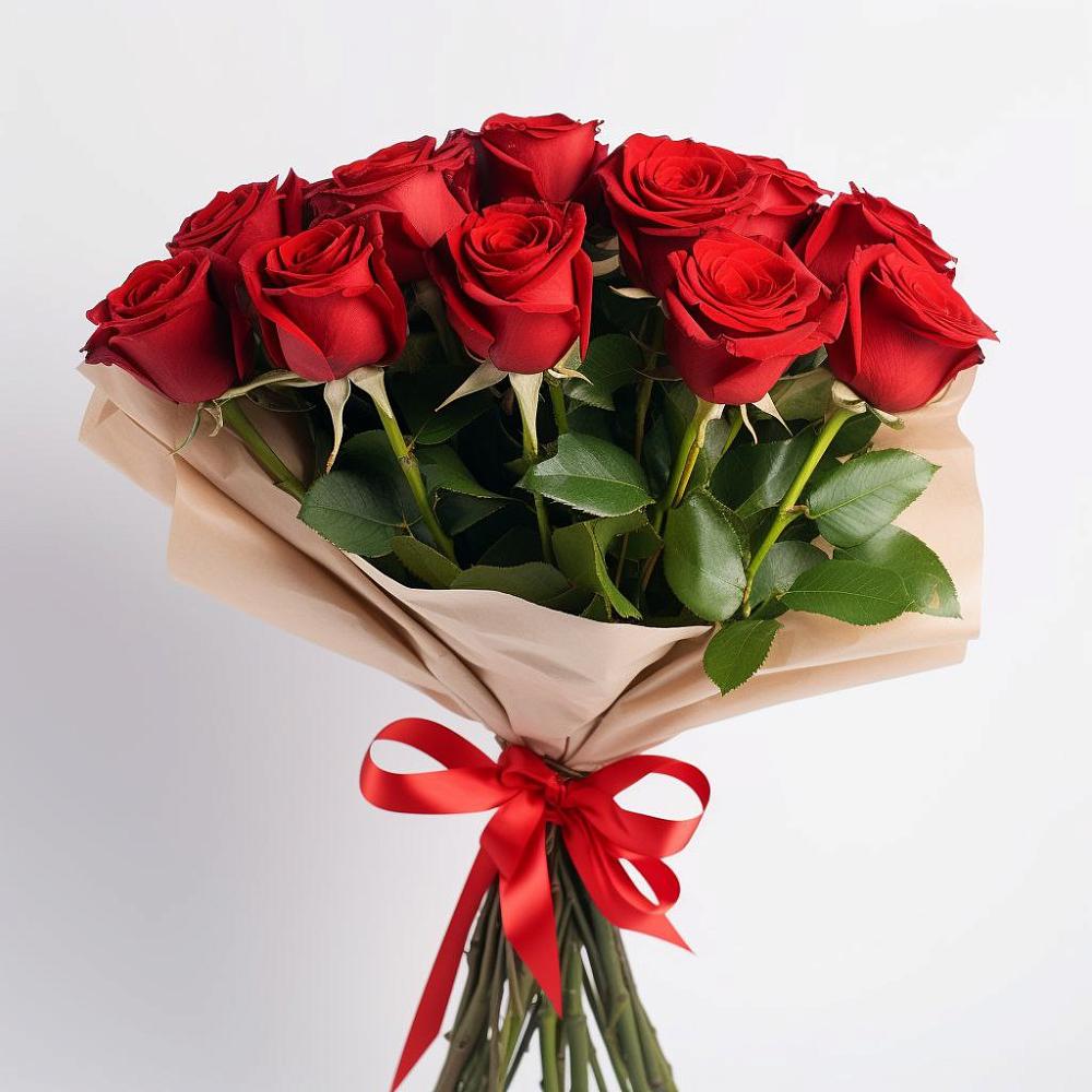 Букет 11 Красных роз Эдлесс Лав в Алупке