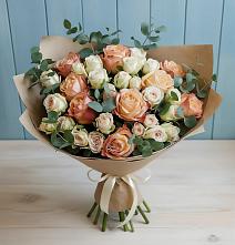 Букет цветов из:  Альстромерии и Розы #REPLACE_PRED# Алупке